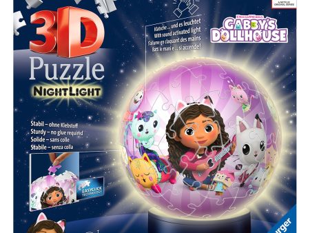 Ravensburger Gabby s Dollhouse Night Light 3D Ball 72p Discount