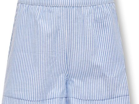 Kids ONLY Cloud Dancer   Clear Sky Milla Stripe Shorts Cheap