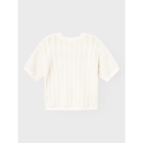 Lil Atelier Coconut Milk Johanna Loose Knit Supply