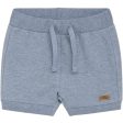 Hust & Claire Baby Blue Fog Melange Huxie Shorts For Sale