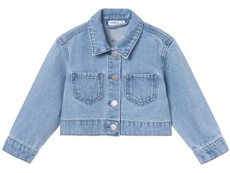 Name it Light Blue Denim Unicorn Conny Denim Jakke Hot on Sale