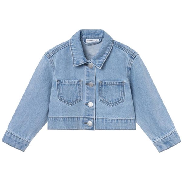 Name it Light Blue Denim Unicorn Conny Denim Jakke Hot on Sale