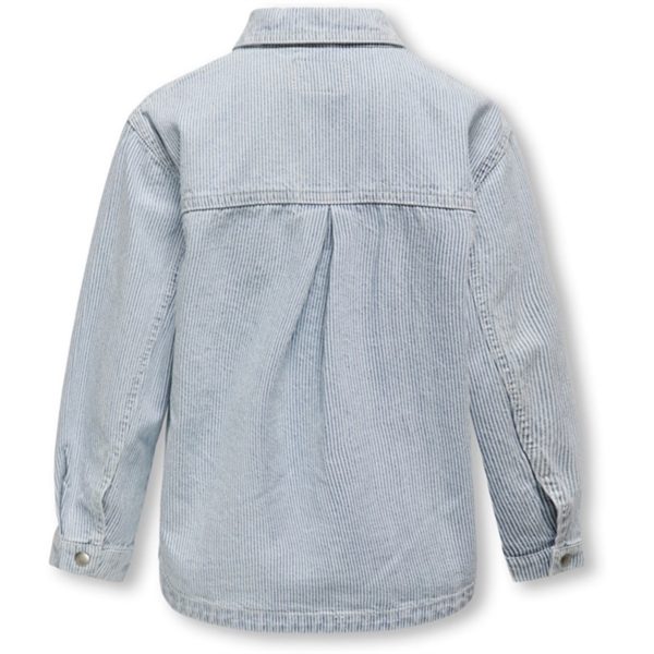 Kids ONLY Light Blue Denim Gina Stripe Jakke Supply