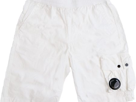 C.P. Company Gauze White Bermuda Shorts Supply