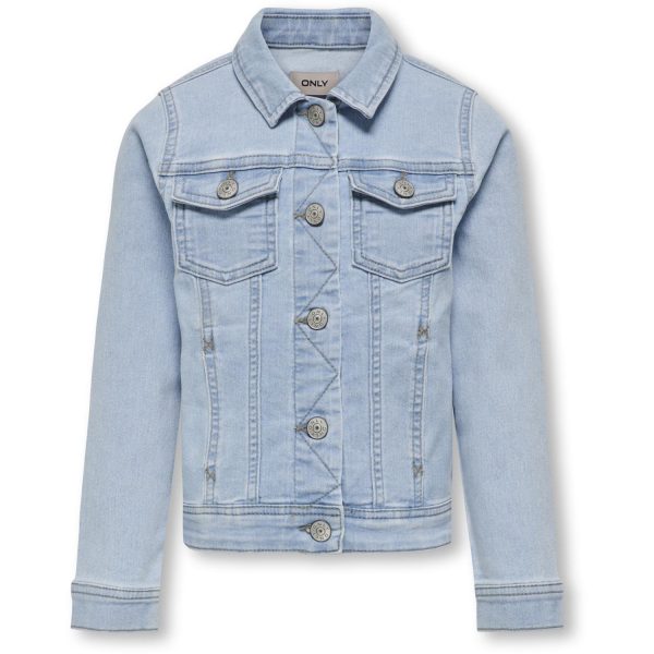 Kids ONLY Light Blue Denim Sara Denim Jakke Noos Discount