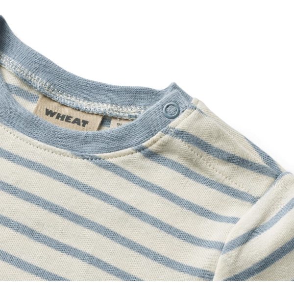 Wheat Shell Stripe T-shirt Tobias Sale