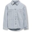 Kids ONLY Light Blue Denim Gina Stripe Jakke Supply