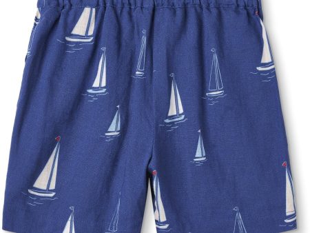 Fliink Mazerine Blue Aop Sailor Shorts Online