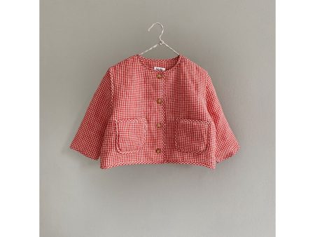 Lalaby Cherry Check Frey Jacket - Cherry Check Online Sale