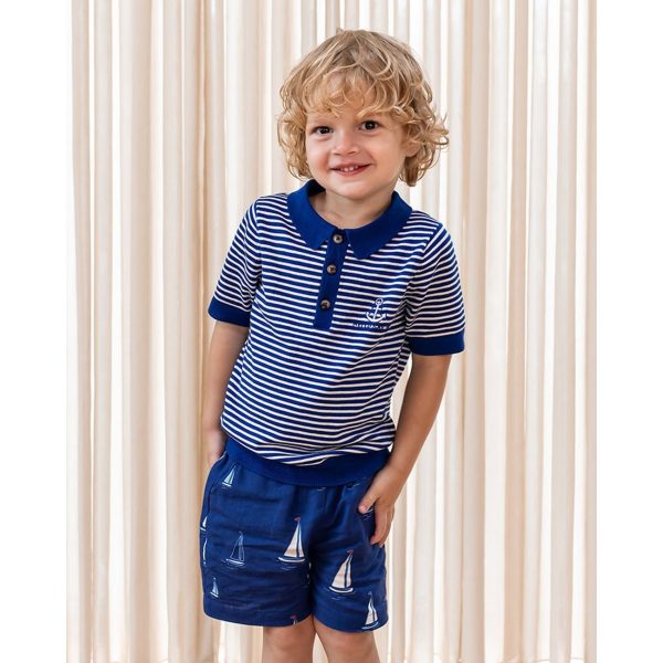 Fliink Mazerine Blue Aop Sailor Shorts Online